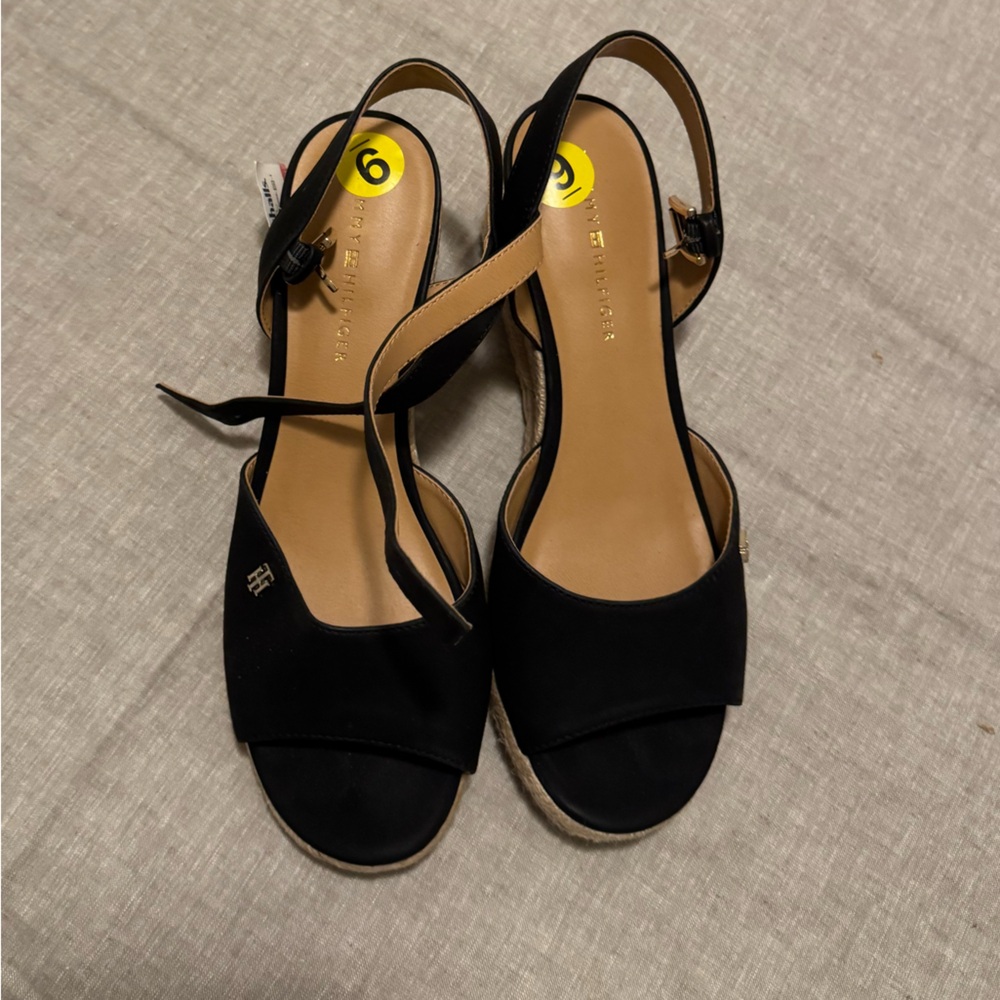 Tommy Hilfiger open toed wedge sandals